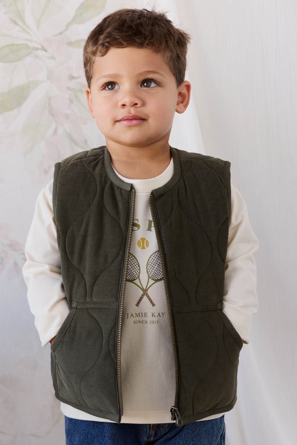 Conner Vest - Oregano Childrens Vest from Jamie Kay USA