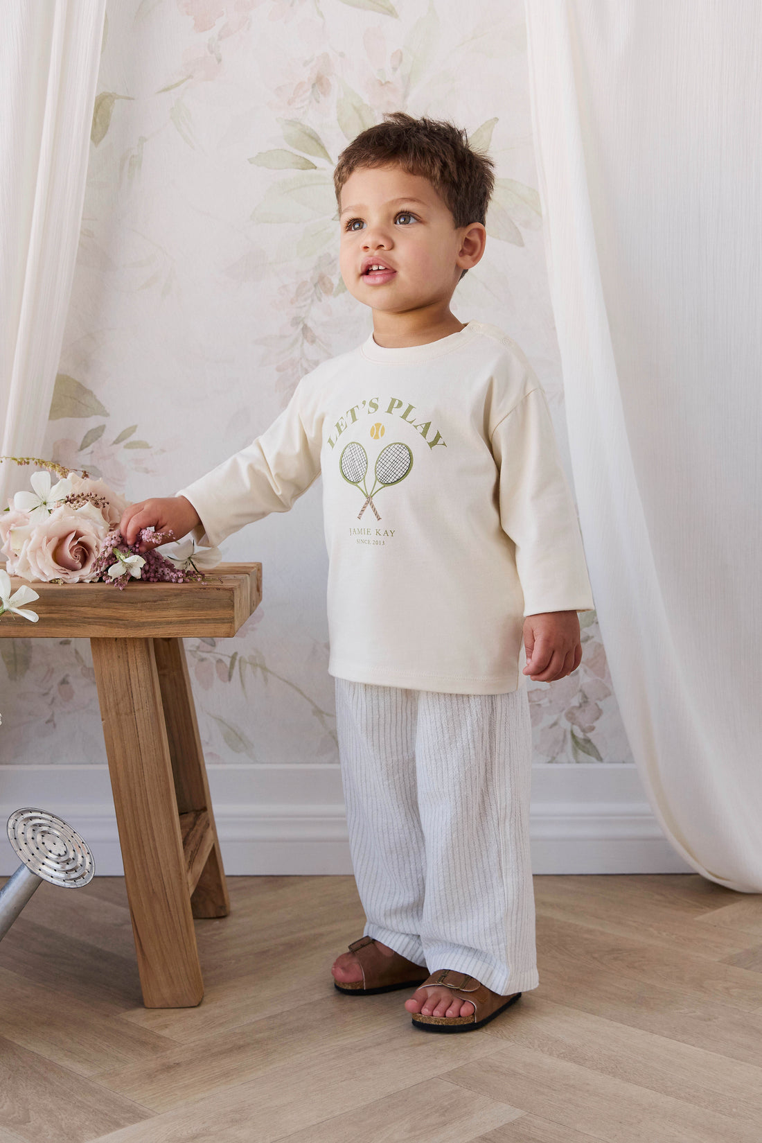 Organic Cotton Marshall Long Sleeve Top - Lets Play Tofu Childrens Top from Jamie Kay USA