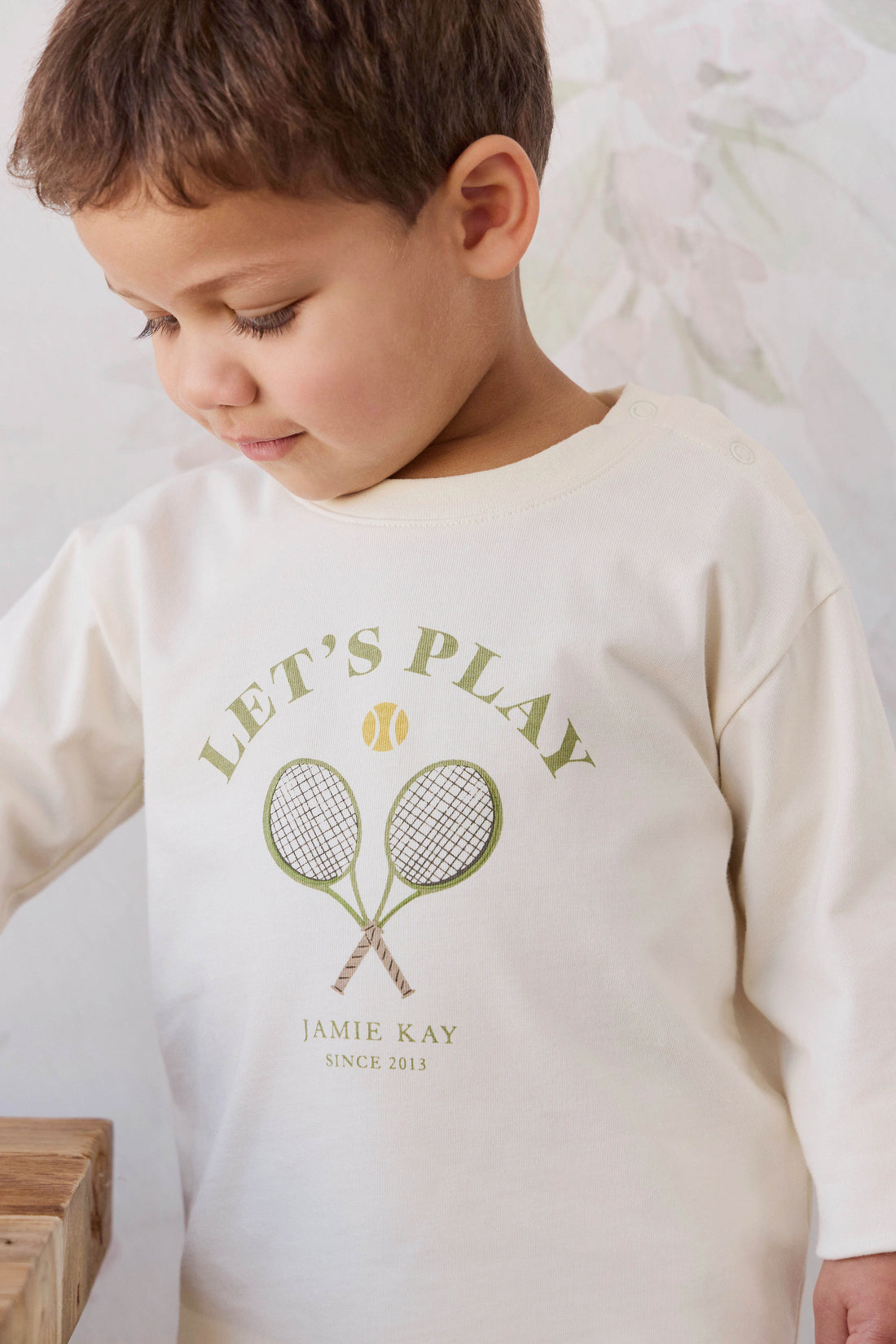 Organic Cotton Marshall Long Sleeve Top - Lets Play Tofu Childrens Top from Jamie Kay USA