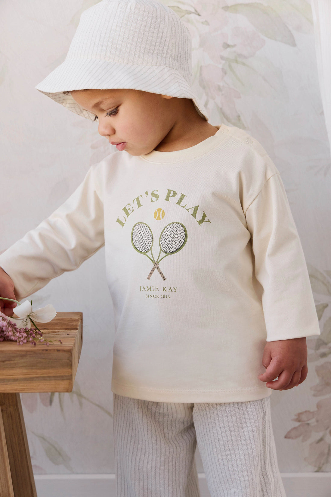 Organic Cotton Marshall Long Sleeve Top - Lets Play Tofu Childrens Top from Jamie Kay USA