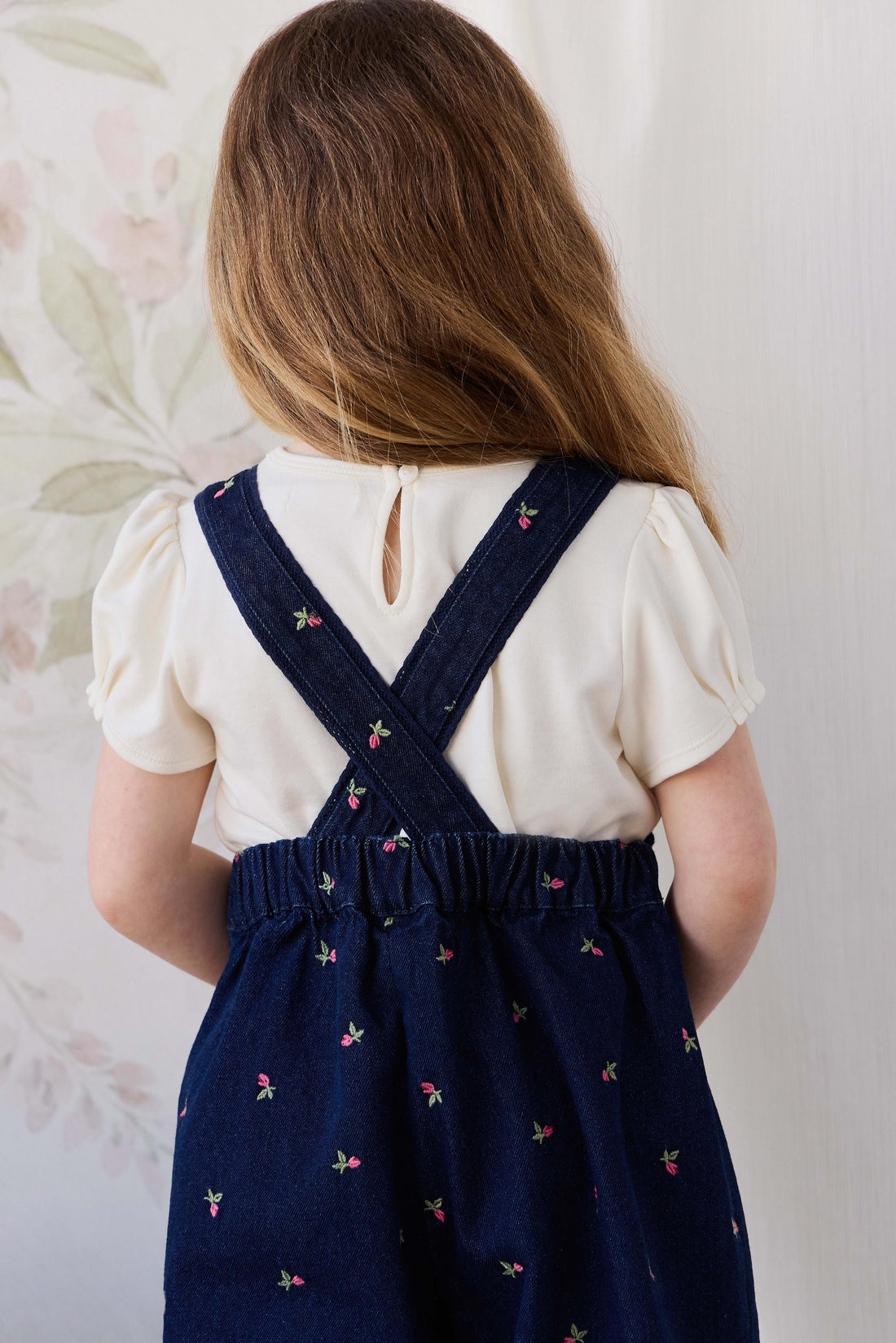 Dovie Overall - Rosebud Denim Childrens Overall from Jamie Kay USA