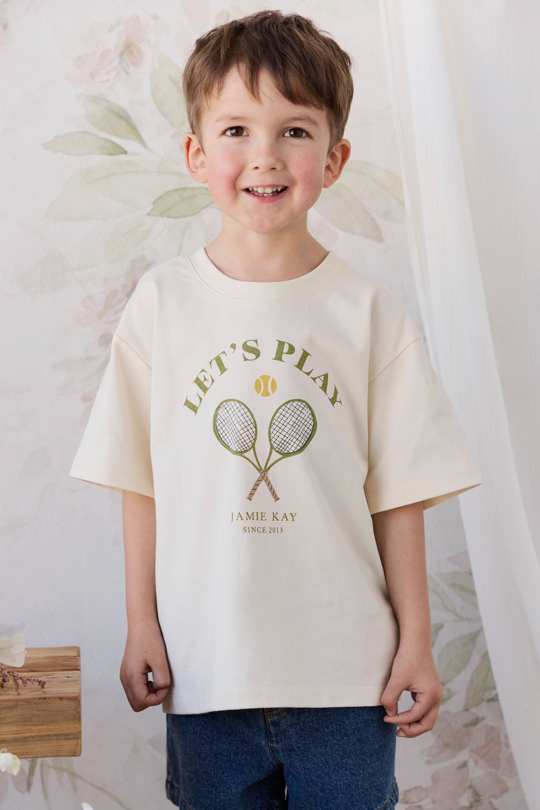 Organic Cotton Bjorn Tee - Lets Play Tofu Childrens Top from Jamie Kay USA