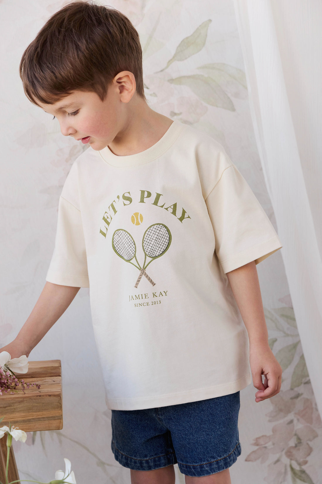 Organic Cotton Bjorn Tee - Lets Play Tofu Childrens Top from Jamie Kay USA