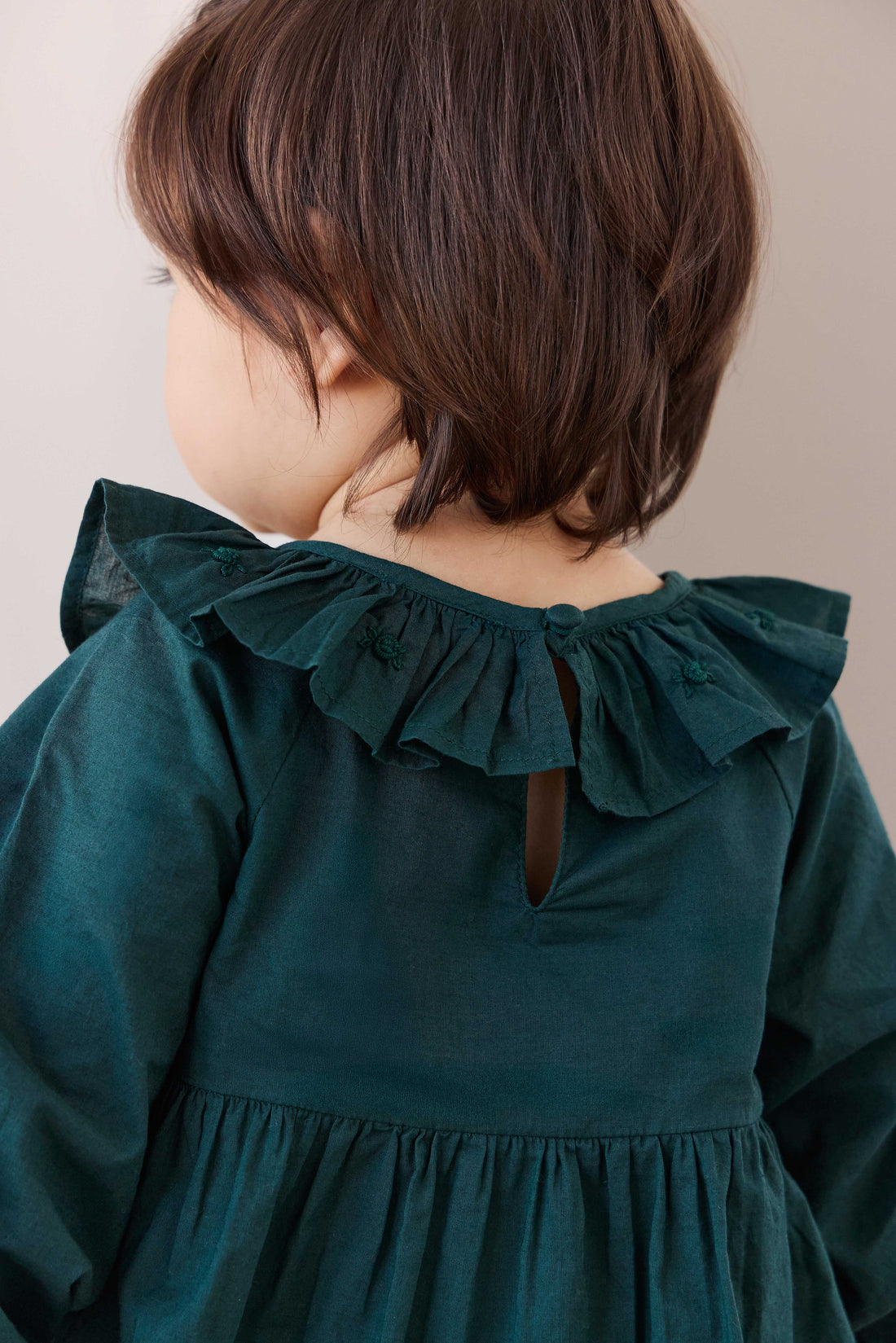 Organic Cotton Hartlen Playsuit - Deep Fern Childrens Playsuit from Jamie Kay USA