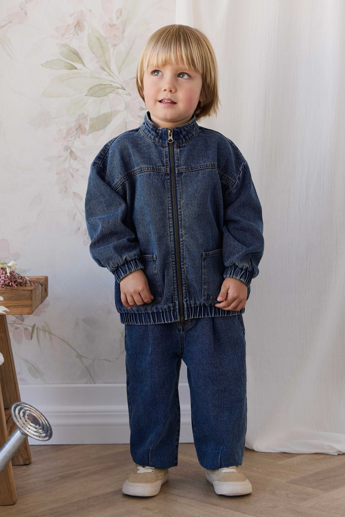 Murray Denim Jacket - Classic Wash Denim Childrens Jacket from Jamie Kay USA