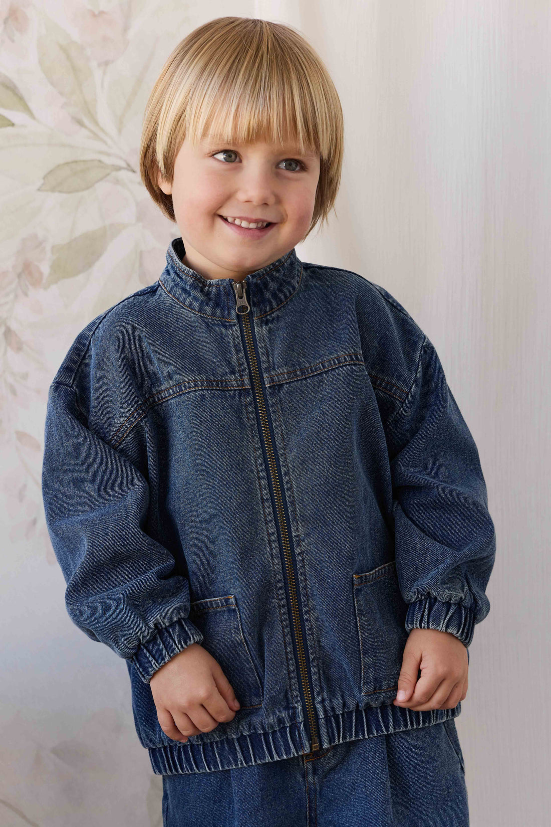 Murray Denim Jacket - Classic Wash Denim Childrens Jacket from Jamie Kay USA