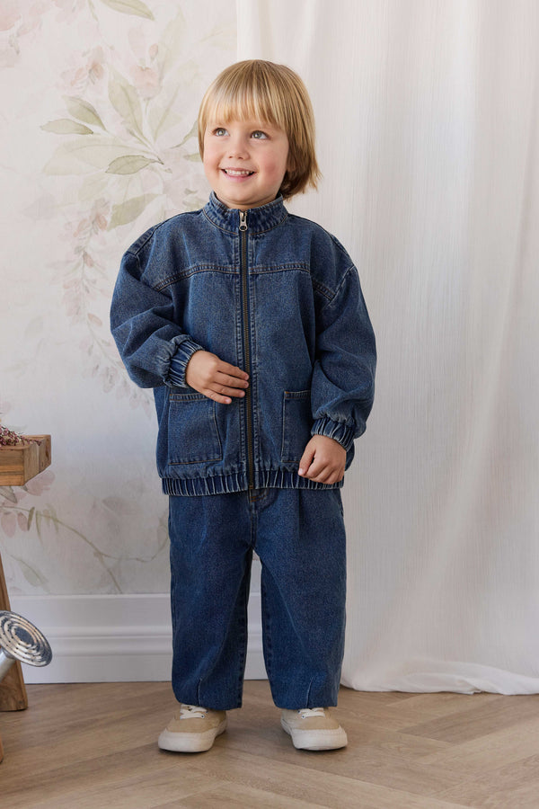 Penn Denim Pant - Classic Wash Denim Childrens from Jamie Kay USA