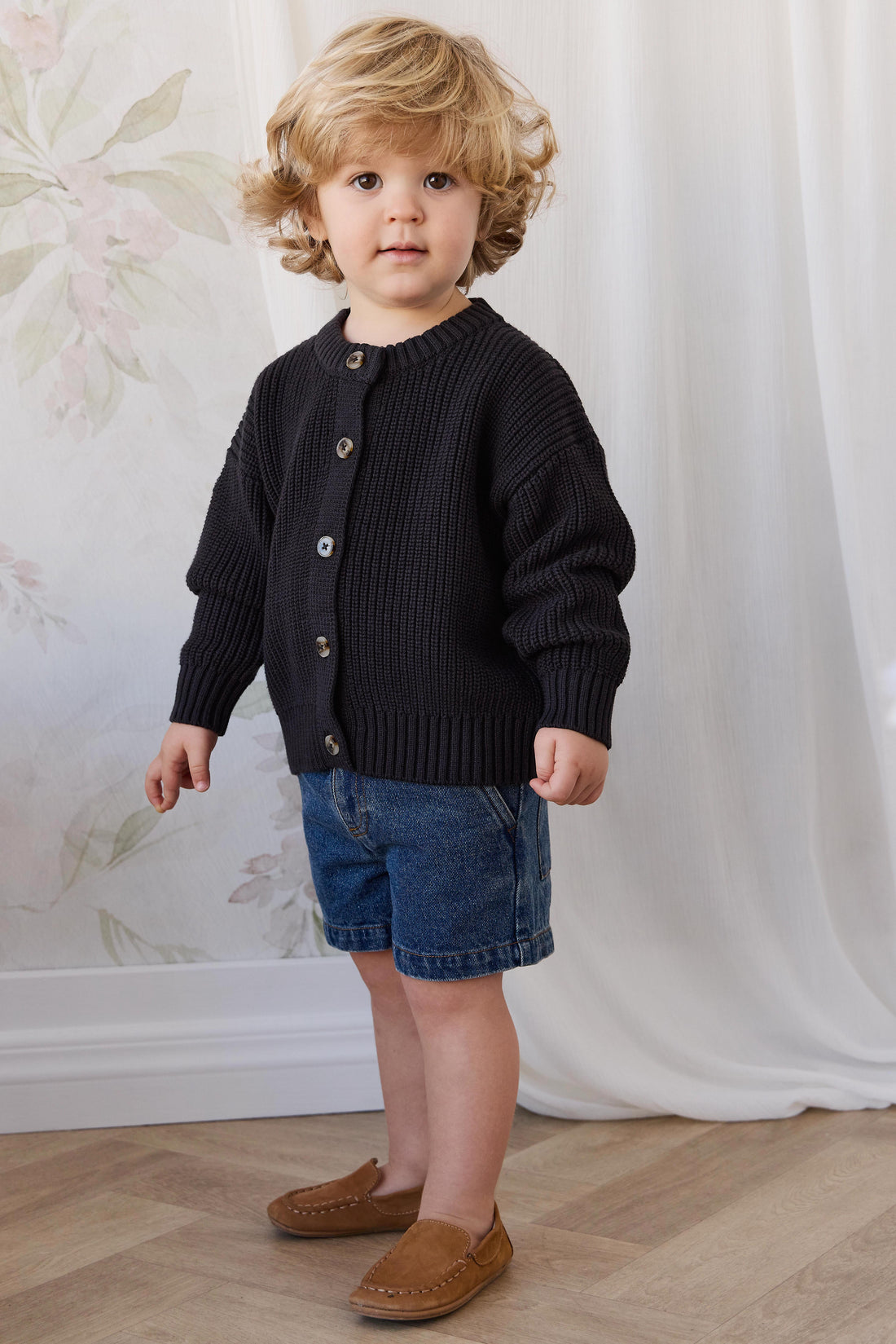 Johan Knitted Cardigan - Slick Childrens Cardigan from Jamie Kay USA