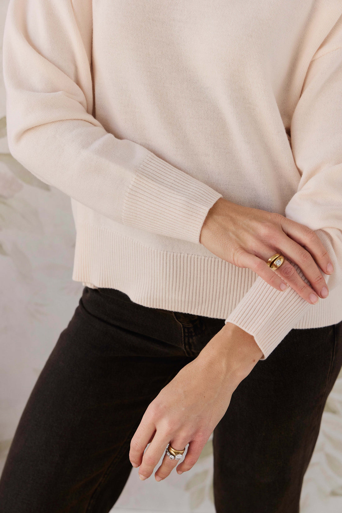 Merino Womens Turtleneck Jumper - Ivory Childrens Jumper from Jamie Kay USA