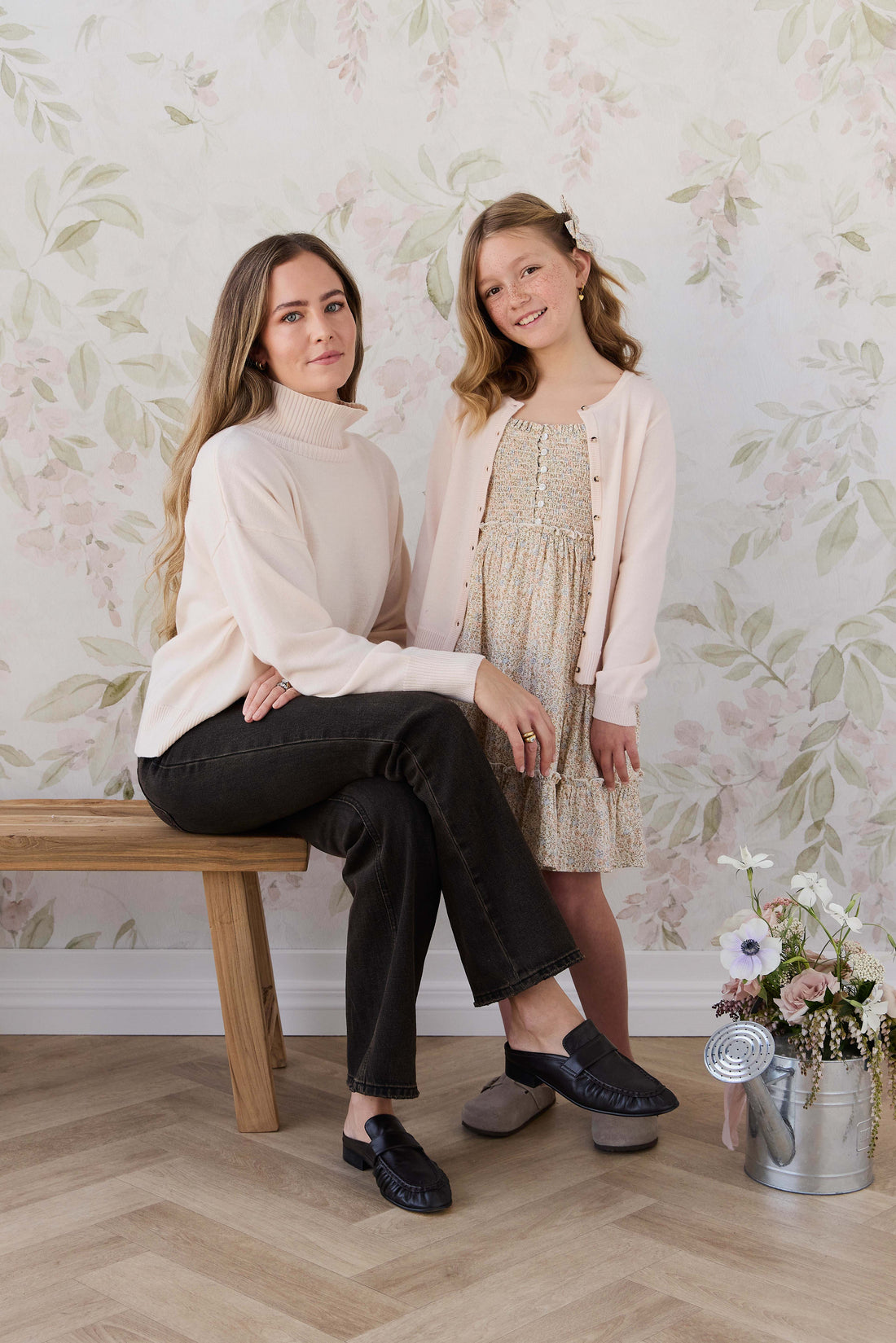 Merino Womens Turtleneck Jumper - Ivory Childrens Jumper from Jamie Kay USA