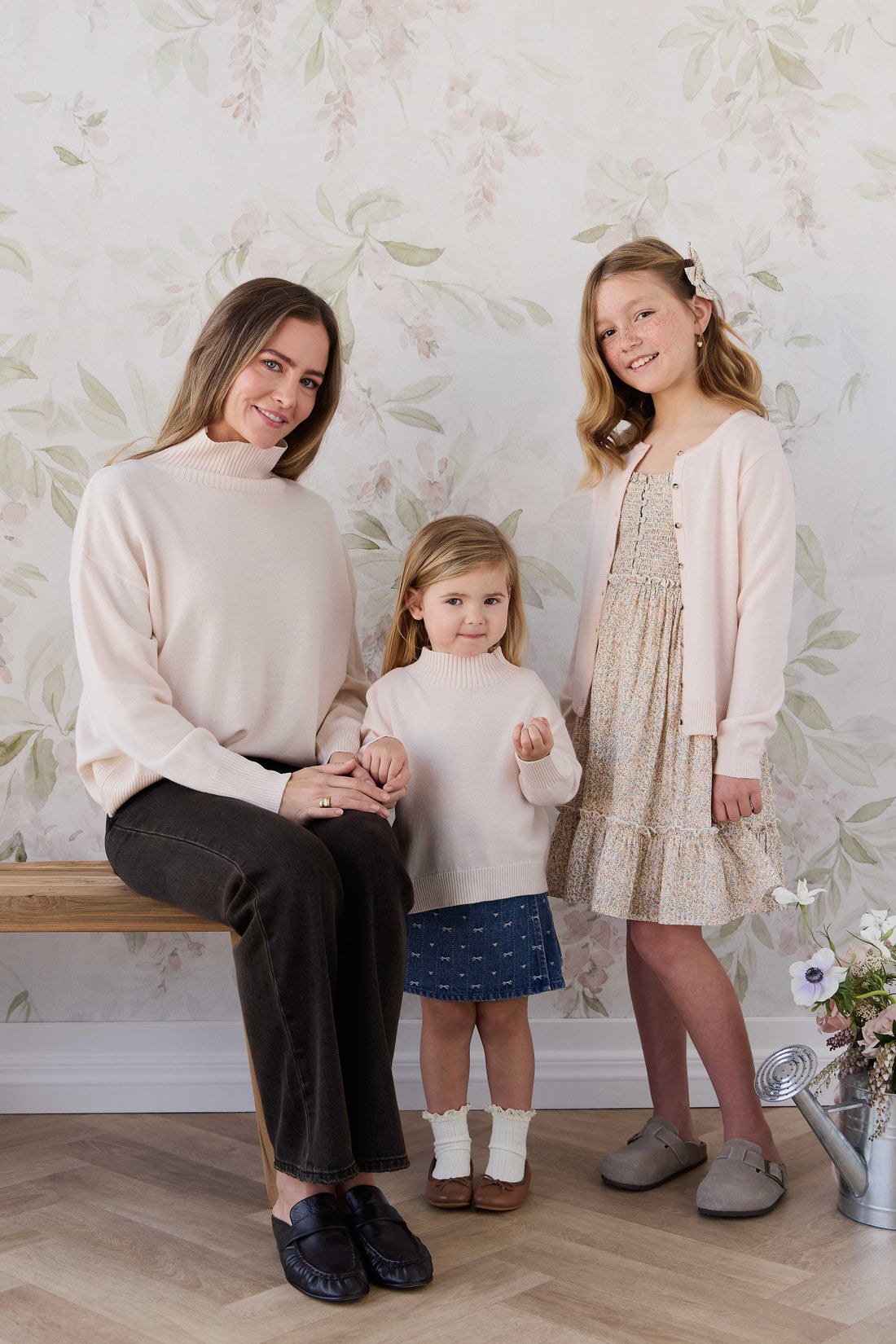Merino Camille Cardigan - White Rabbit Childrens Cardigan from Jamie Kay USA