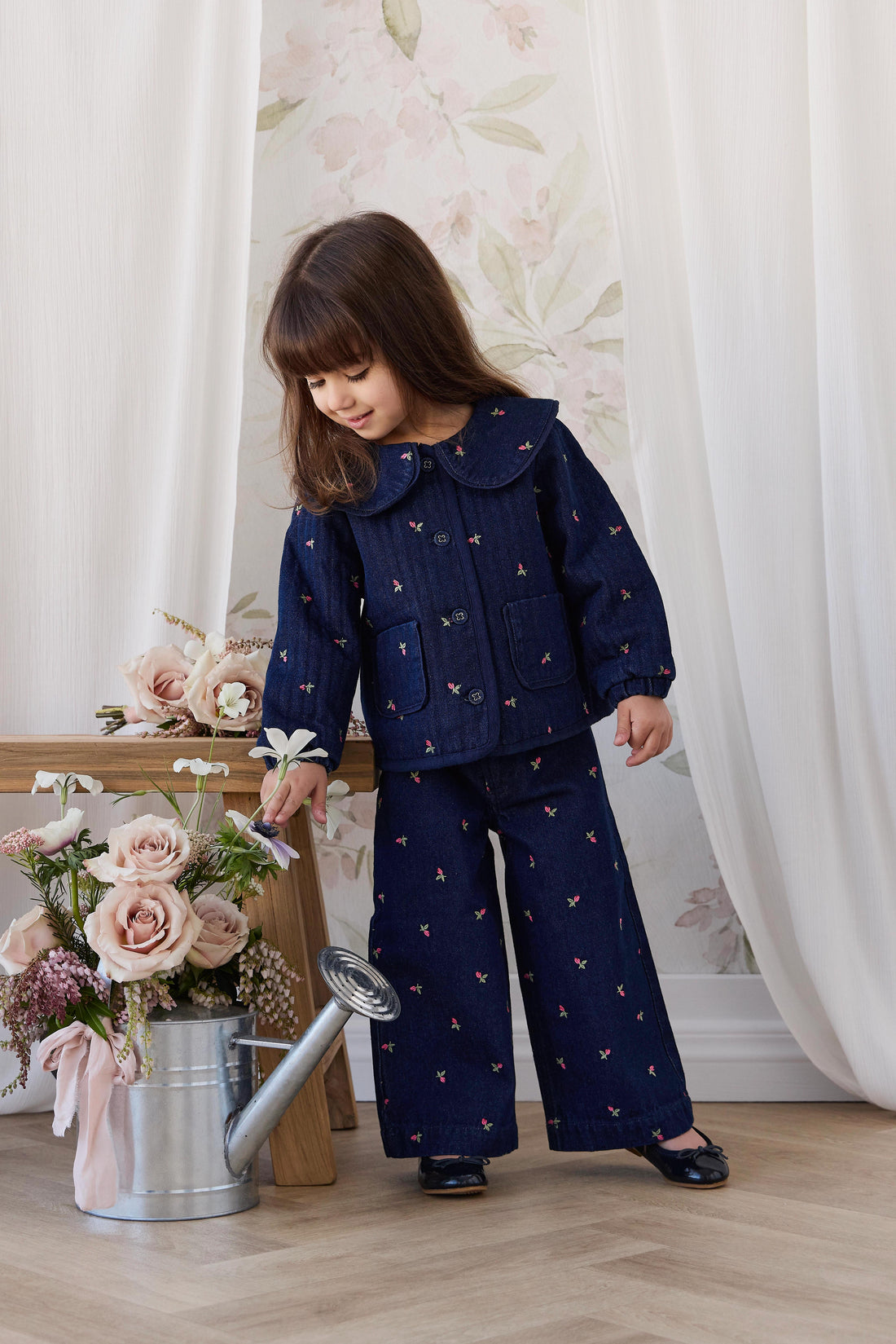 Gracen Jacket - Rosebud Denim Childrens Jacket from Jamie Kay USA