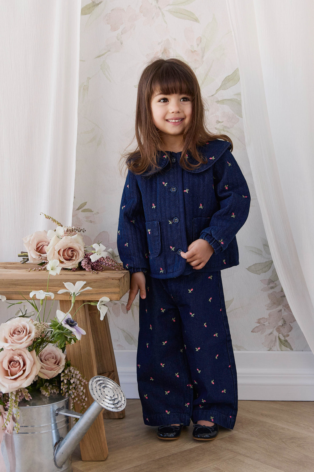Gracen Jacket - Rosebud Denim Childrens Jacket from Jamie Kay USA