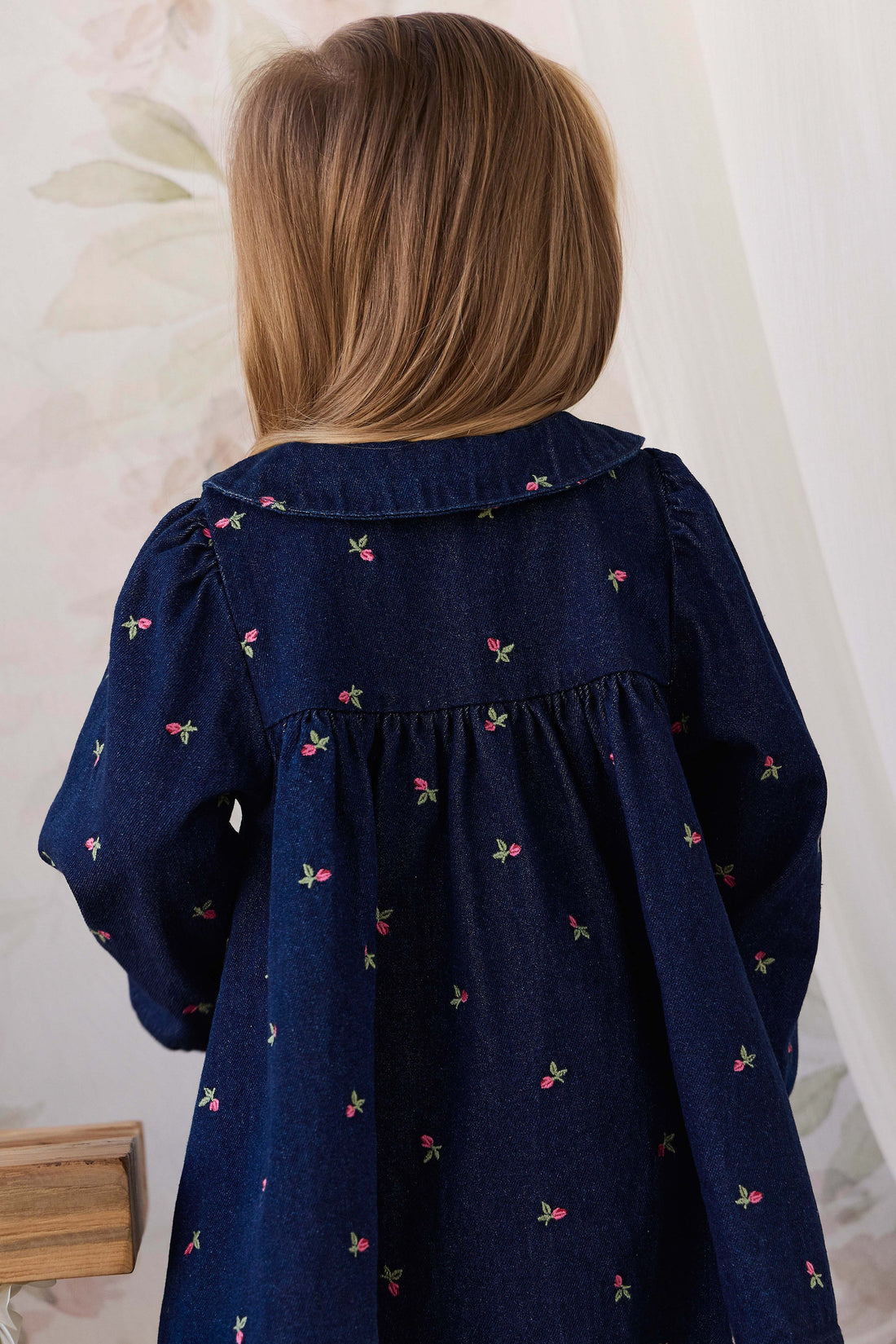 Gracen Dress - Rosebud Denim Childrens Dress from Jamie Kay USA