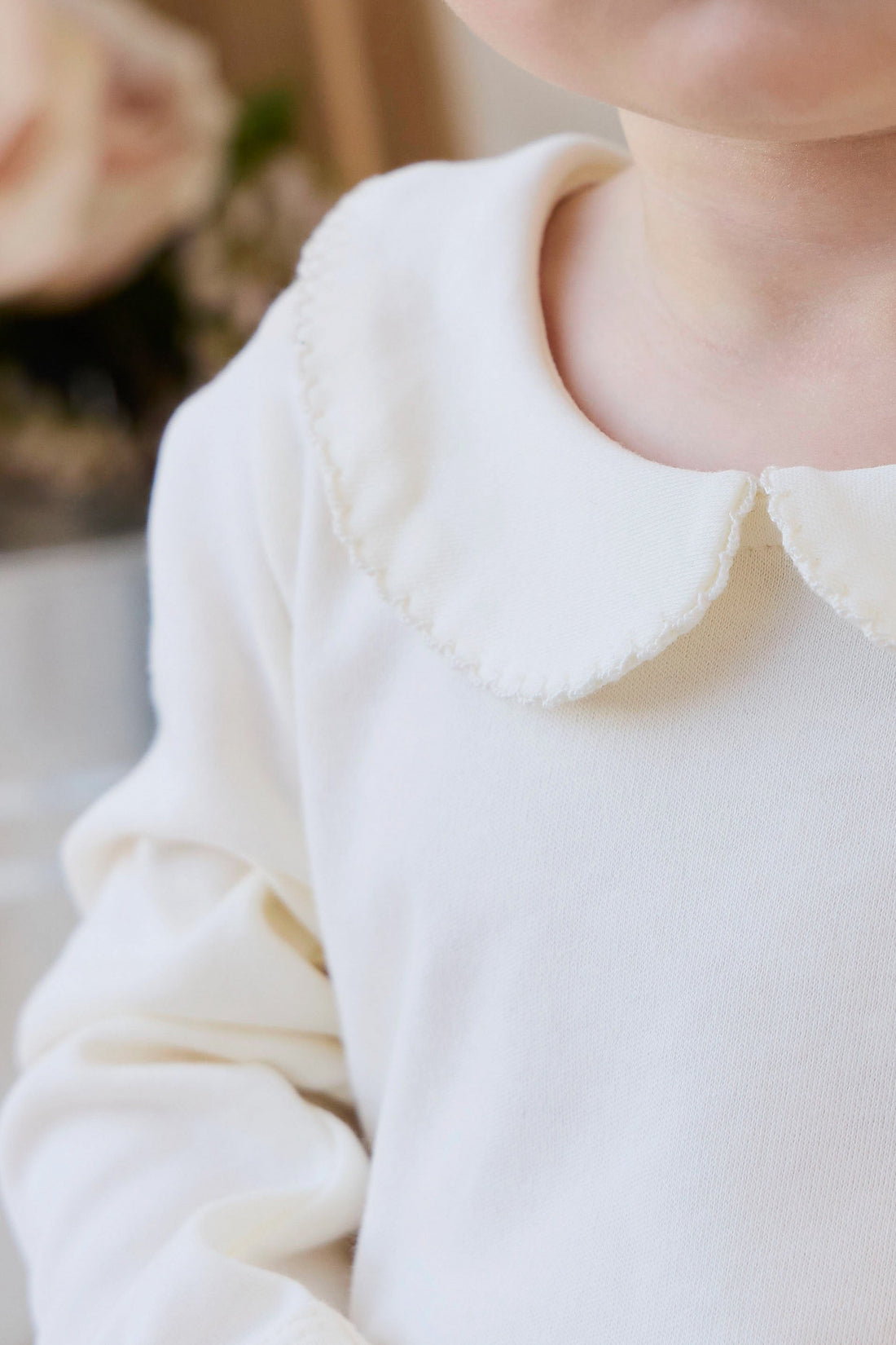Pima Cotton Wrenley Bodysuit - Parchment Childrens Bodysuit from Jamie Kay USA