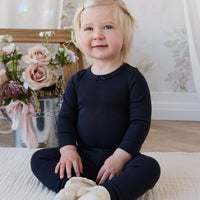 Organic Cotton Modal Maude Bodysuit - Eclipse Childrens Bodysuit from Jamie Kay USA