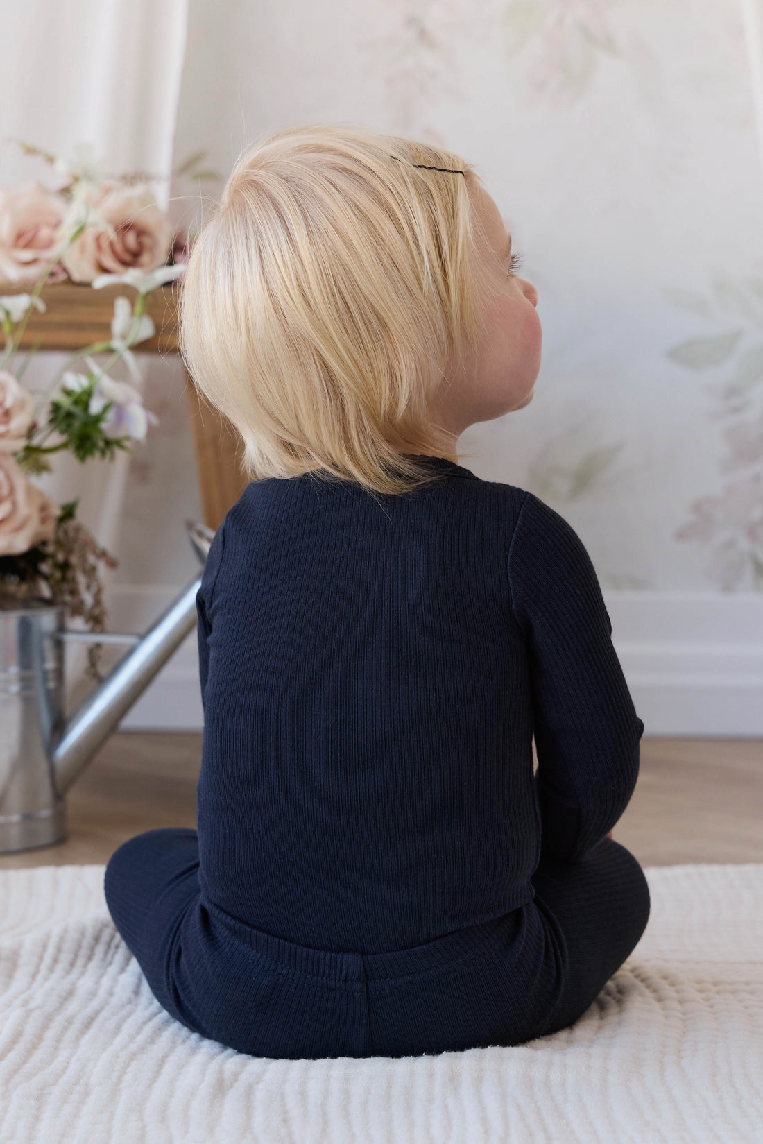 Organic Cotton Modal Maude Bodysuit - Eclipse Childrens Bodysuit from Jamie Kay USA