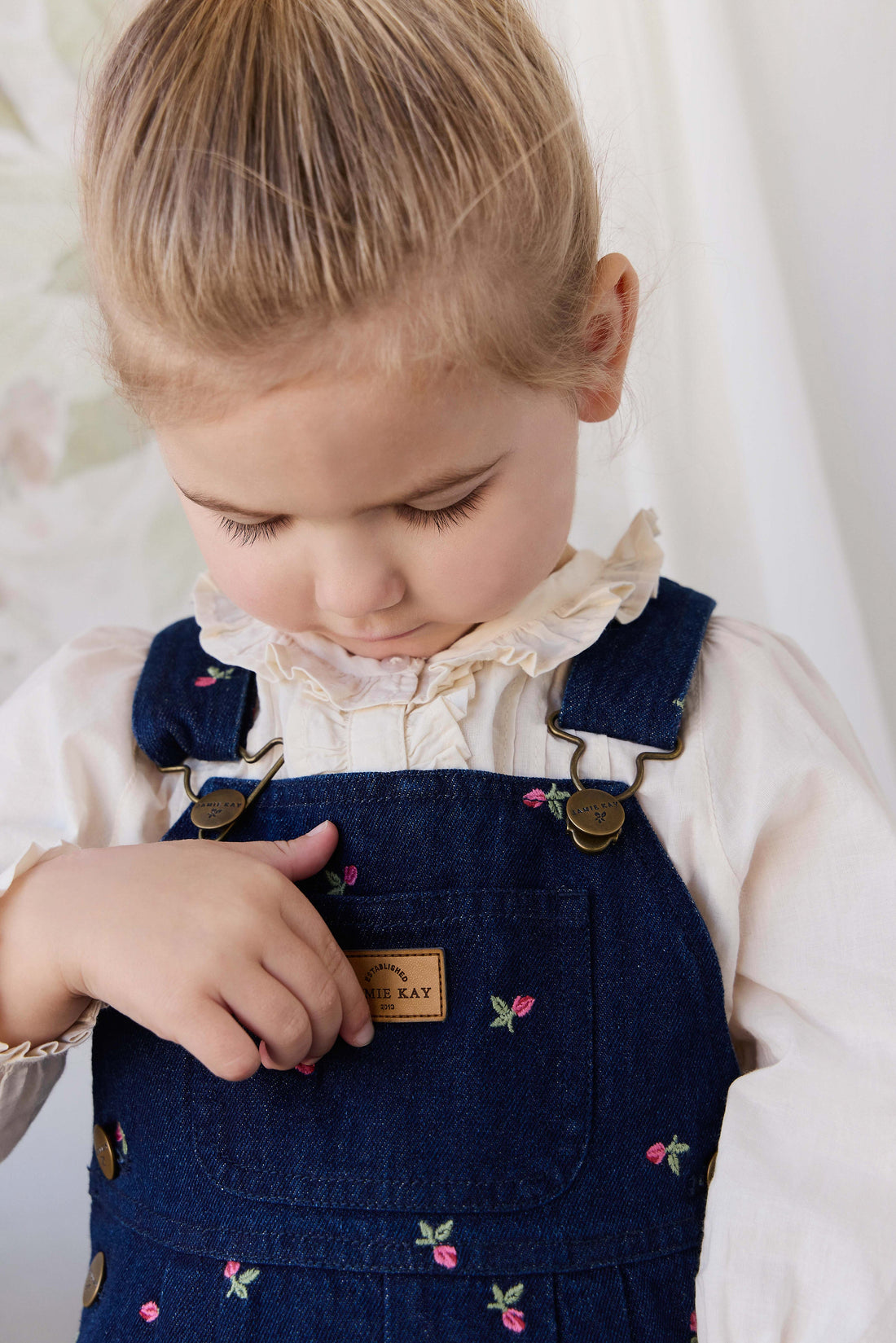 Blair Overall - Rosebud Denim Childrens Overall from Jamie Kay USA