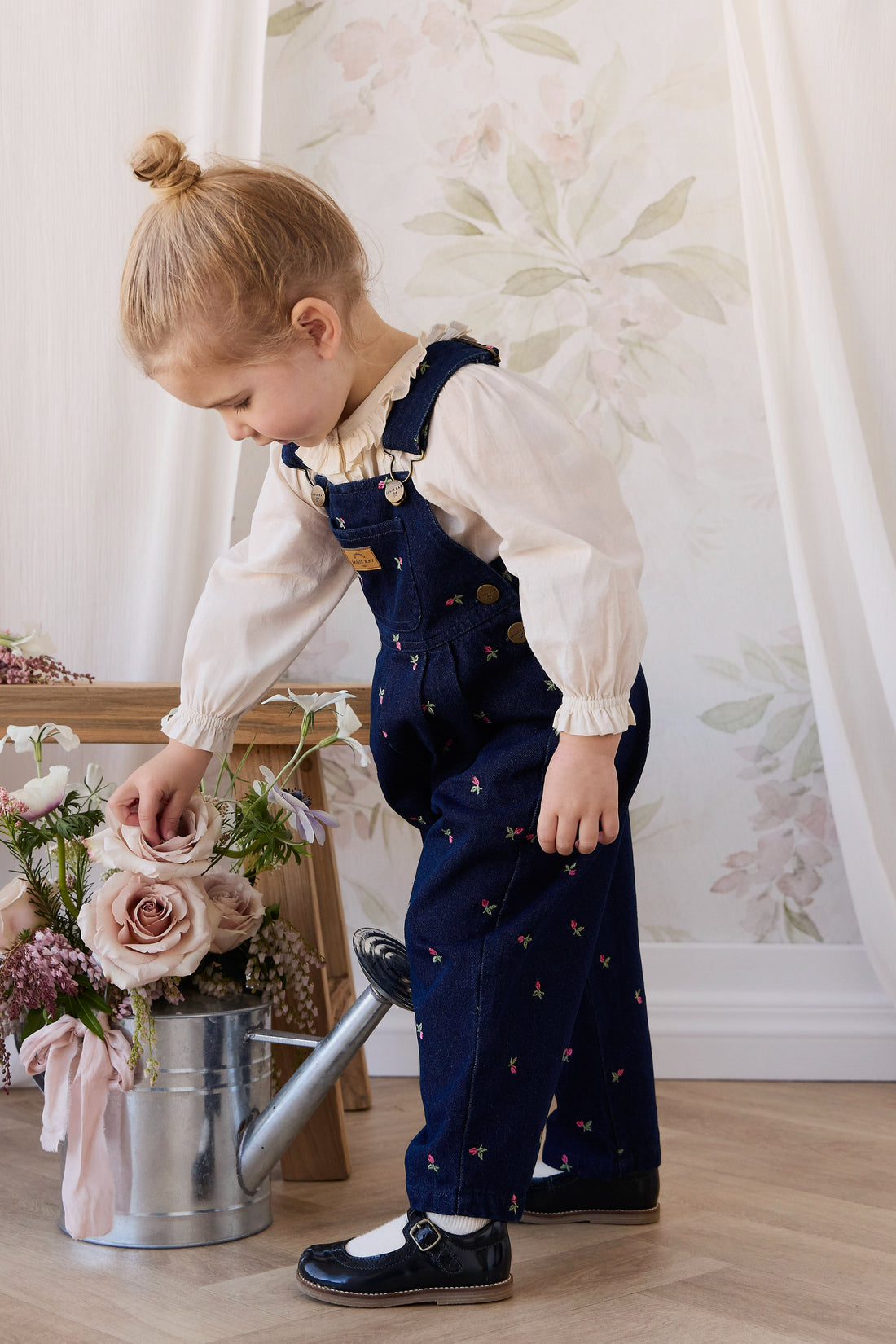 Blair Overall - Rosebud Denim Childrens Overall from Jamie Kay USA