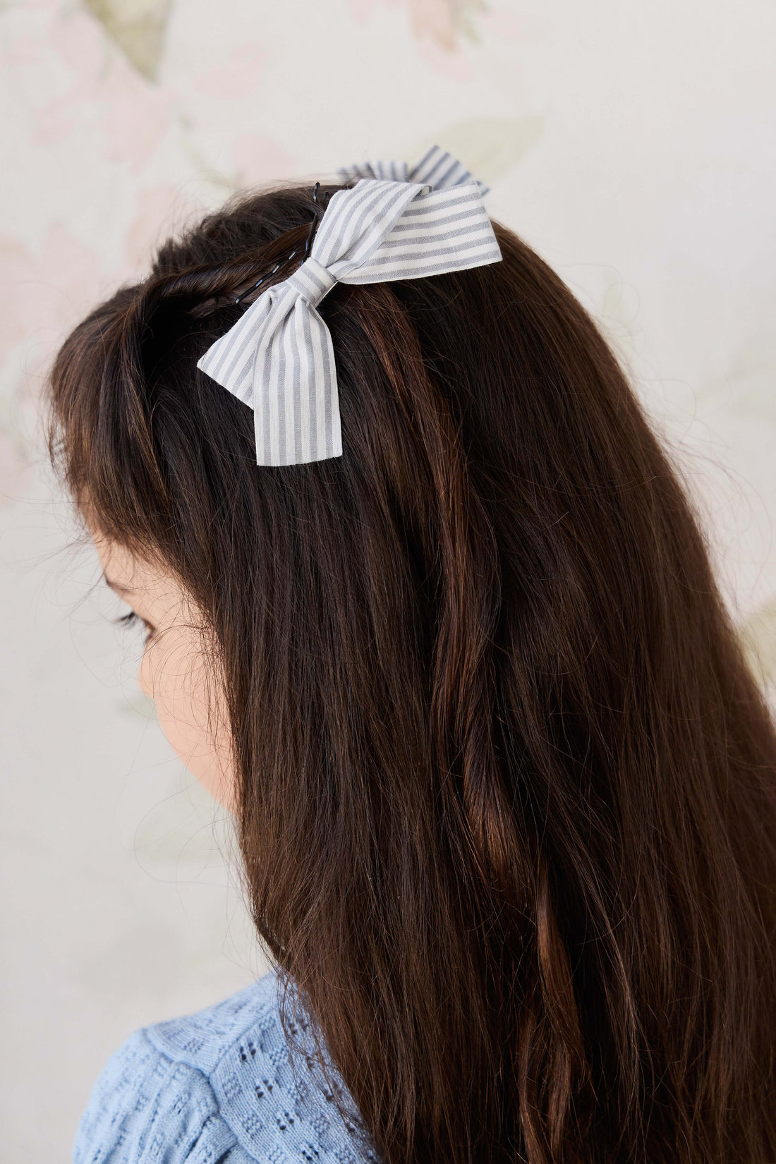 Wrenley Clip 2PK - Harbour Stripe Childrens Hair Accessories from Jamie Kay USA