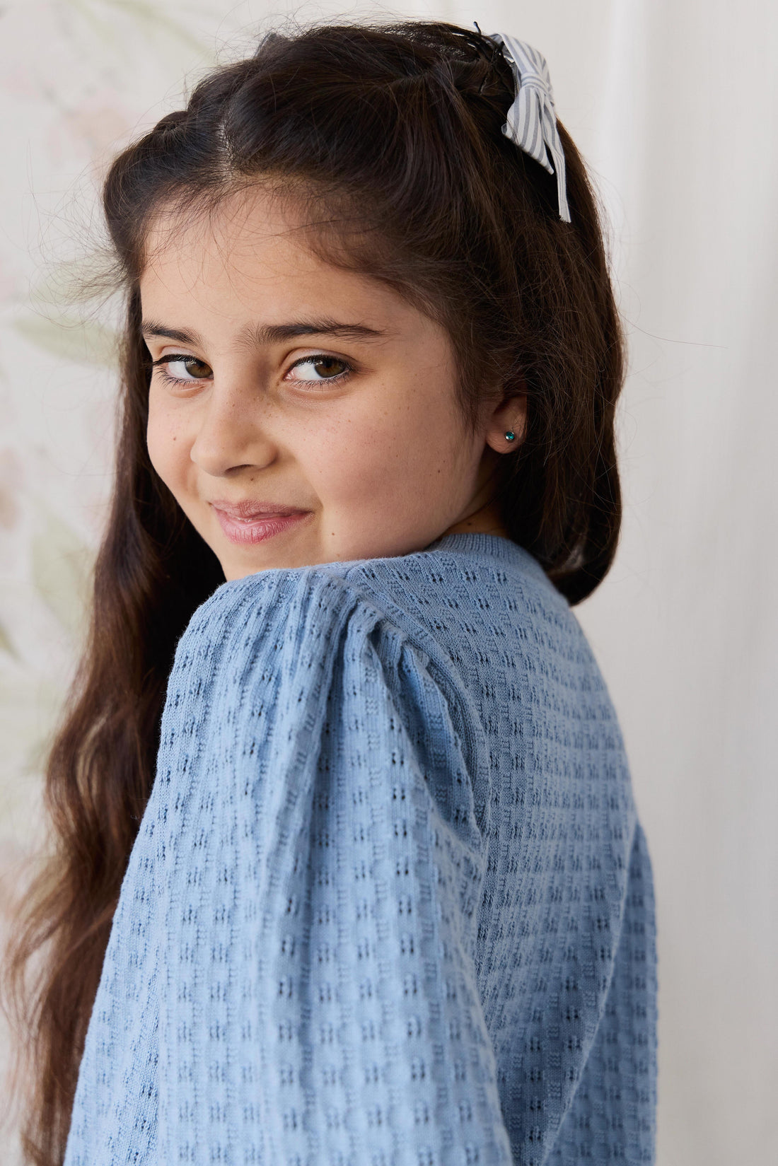 Penelope Jumper - Dusky Blue Childrens Jumper from Jamie Kay USA