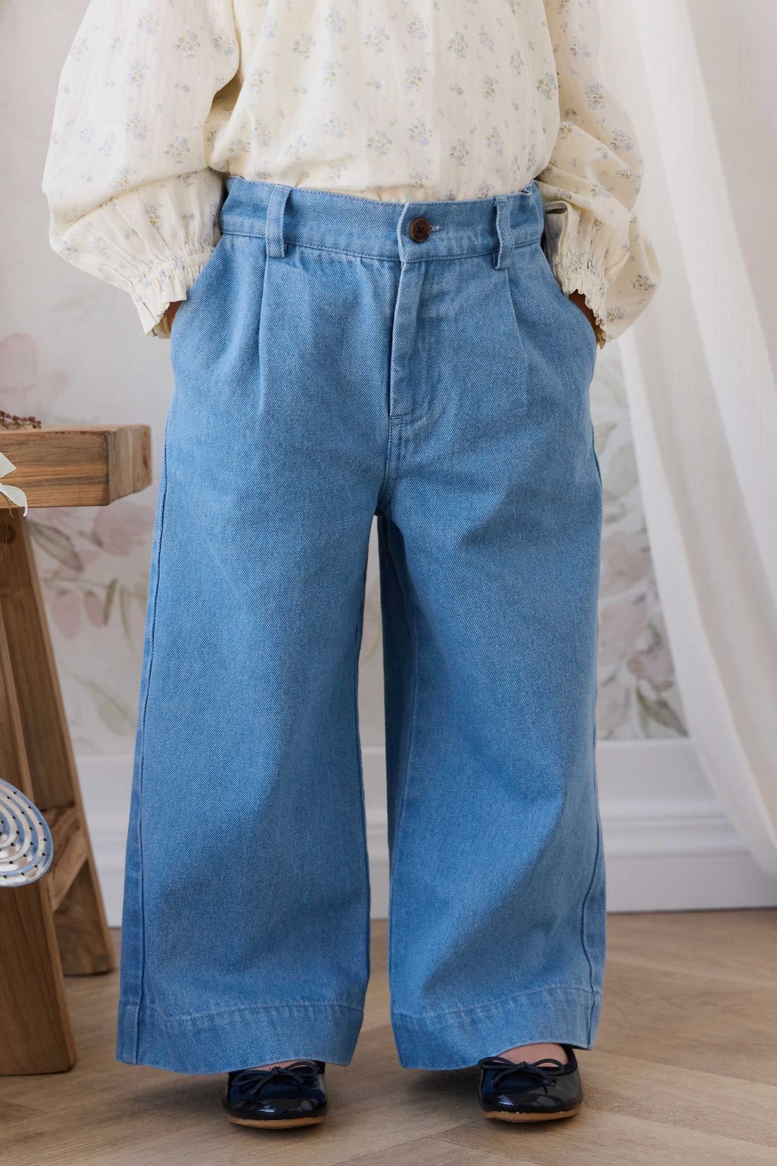 Calianna Pant - Lake Denim Childrens Pants from Jamie Kay USA
