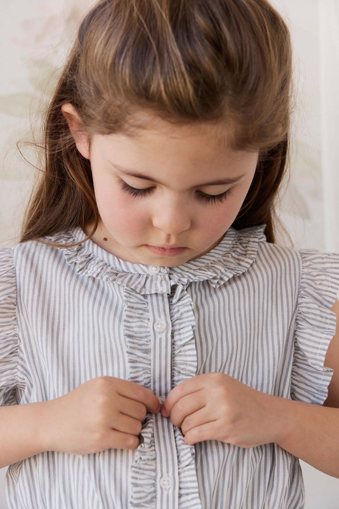 Organic Cotton Calianna Top - Harbour Stripe Childrens Top from Jamie Kay USA