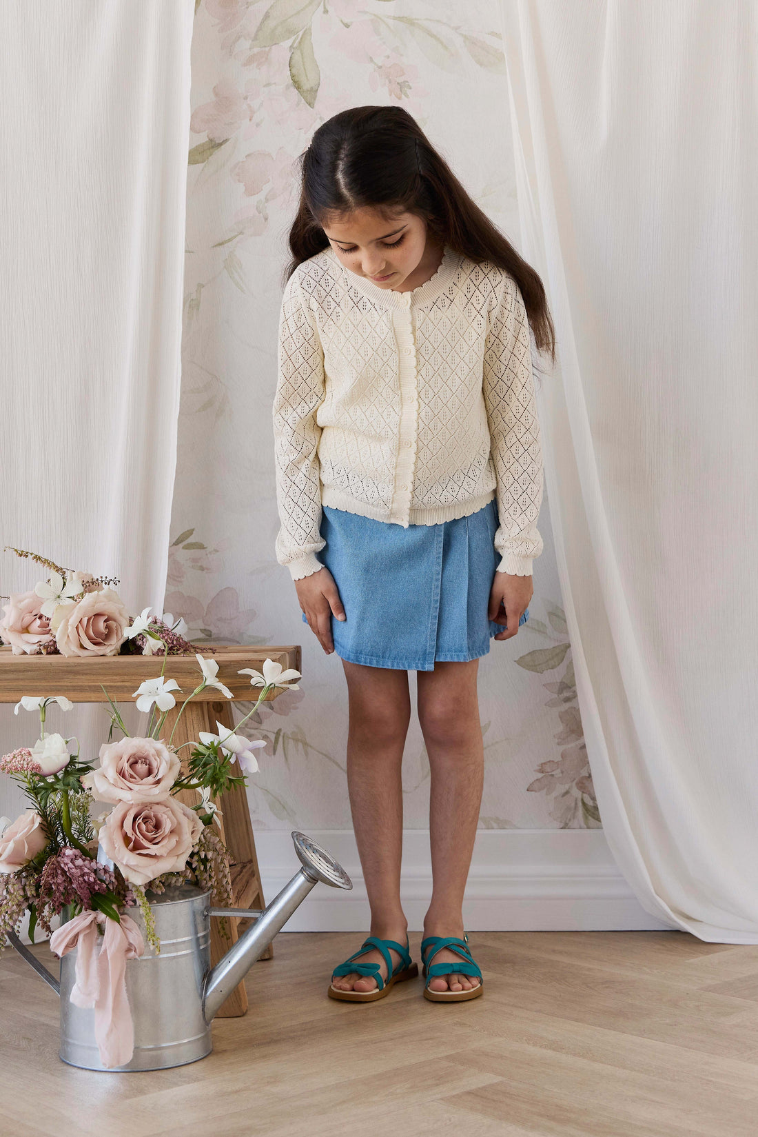 Cindy Cardigan - Vintage Lace Childrens Cardigan from Jamie Kay USA