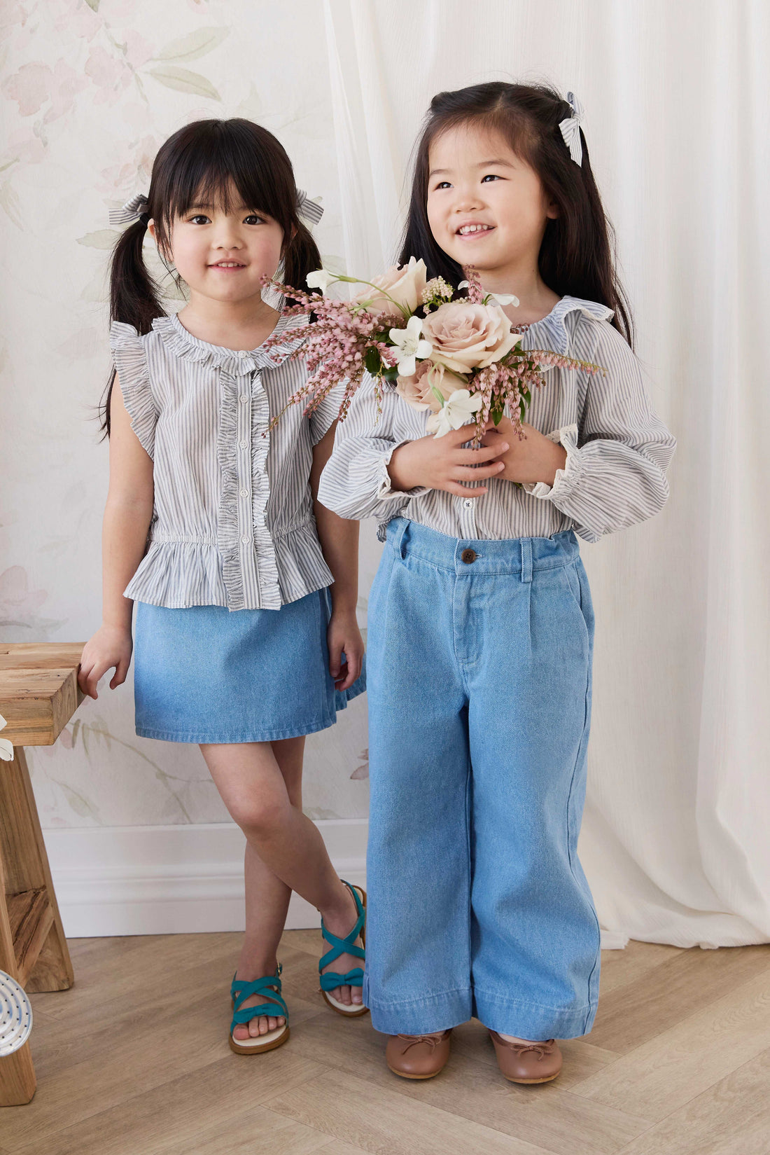 Beatrice Skirt - Lake Denim Childrens Skirt from Jamie Kay USA