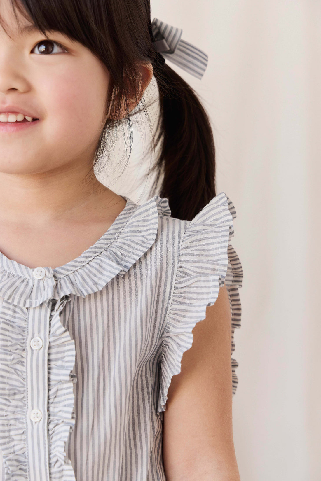 Organic Cotton Calianna Top - Harbour Stripe Childrens Top from Jamie Kay USA