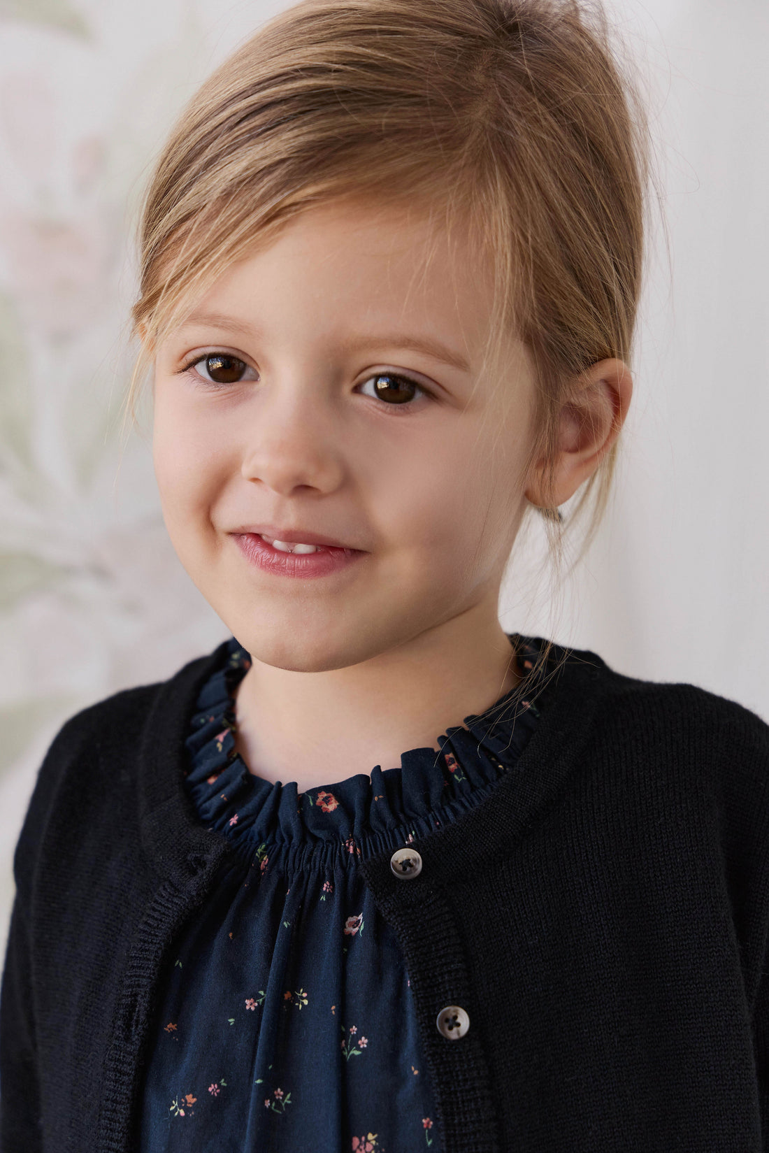 Merino Camille Cardigan - Black Childrens Cardigan from Jamie Kay USA