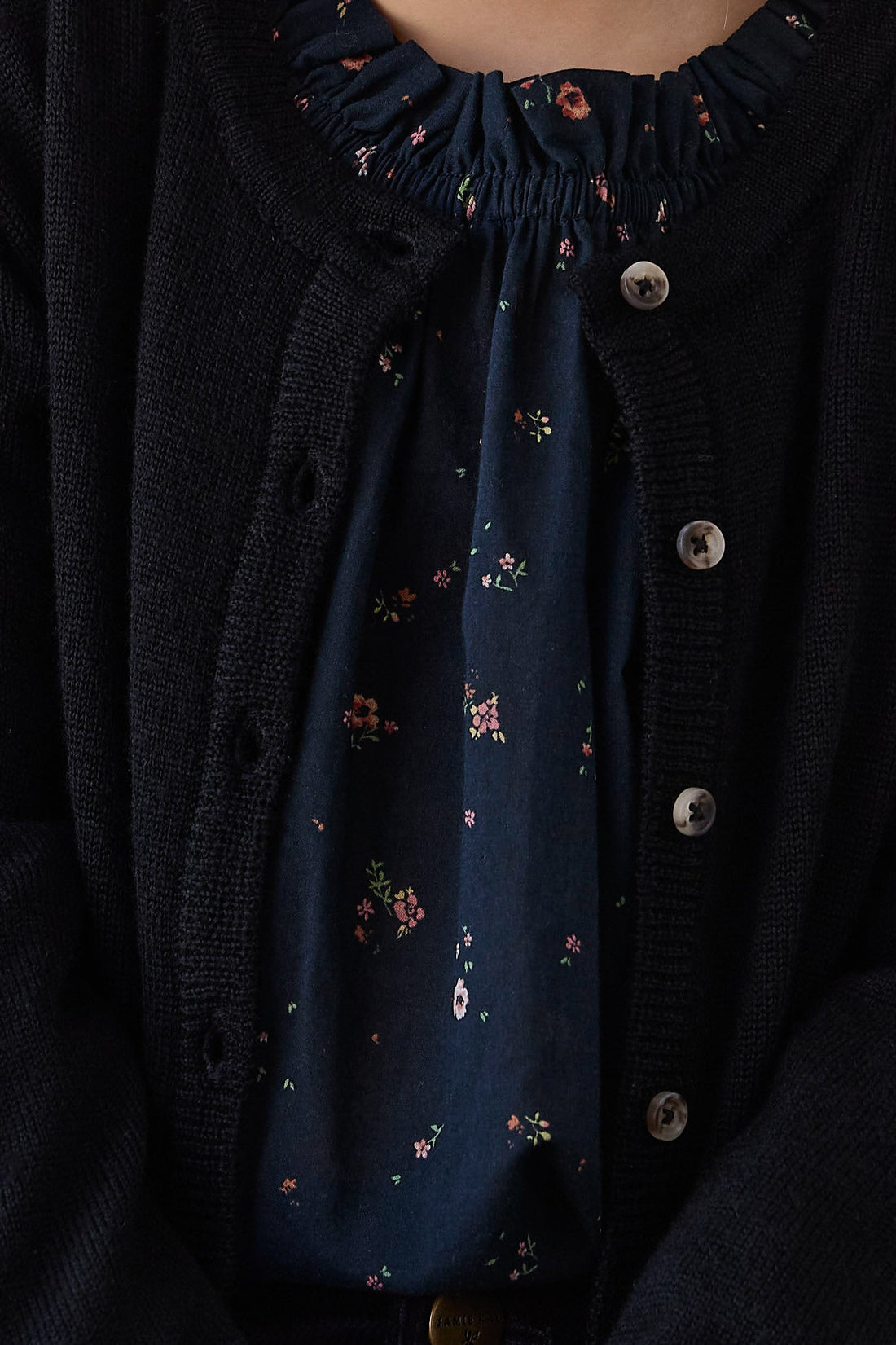 Merino Camille Cardigan - Black Childrens Cardigan from Jamie Kay USA