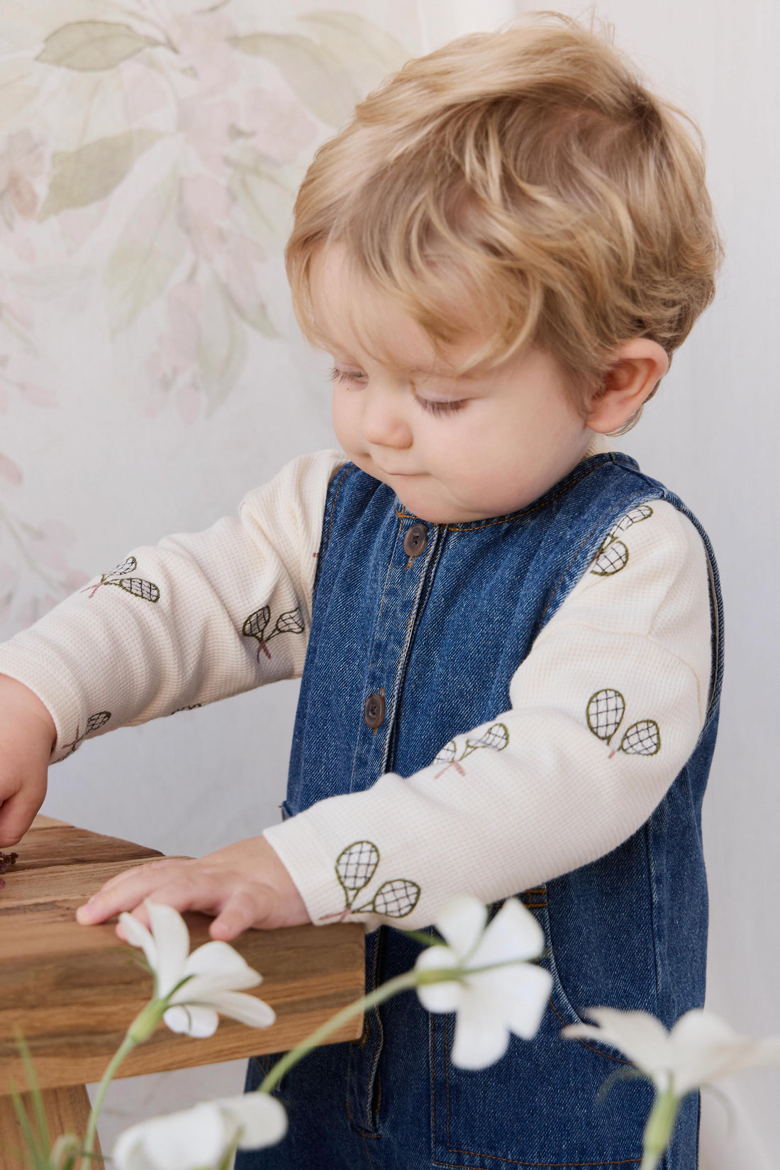 Sorrel Playsuit - Classic Wash Denim Childrens Playsuit from Jamie Kay USA
