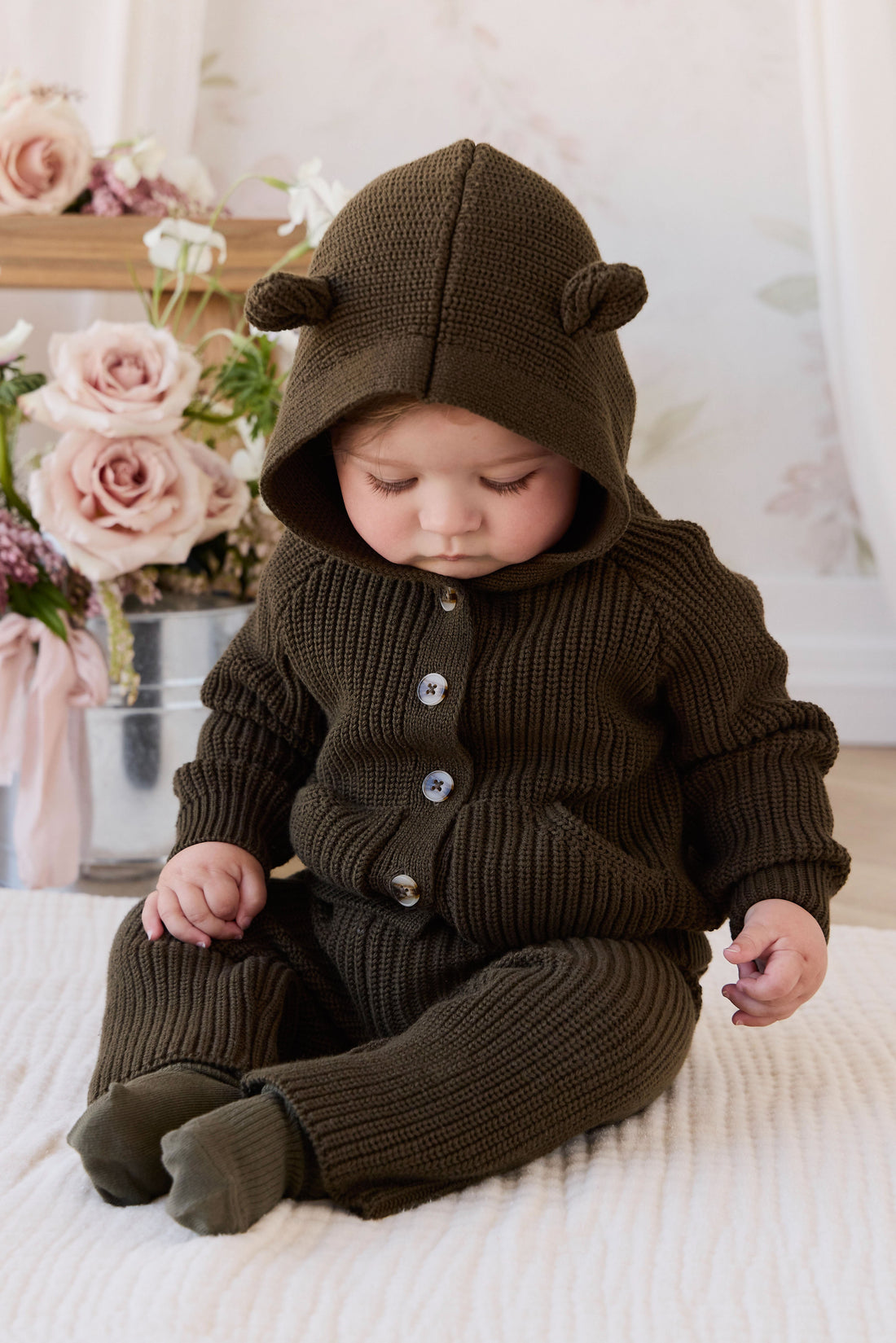 Morgan Knit Pant - Forest Childrens Pants from Jamie Kay USA