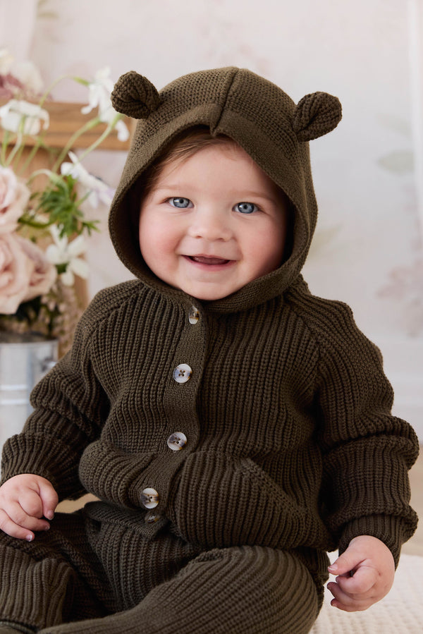 Bear Cardigan - Forest Childrens Cardigan from Jamie Kay USA