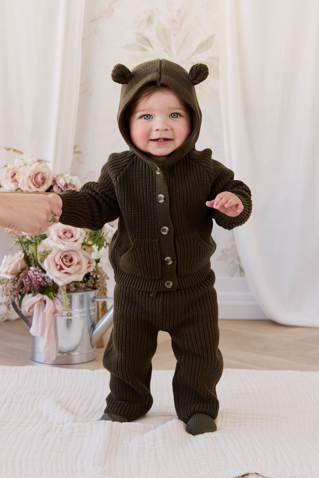 Morgan Knit Pant - Forest Childrens Pants from Jamie Kay USA