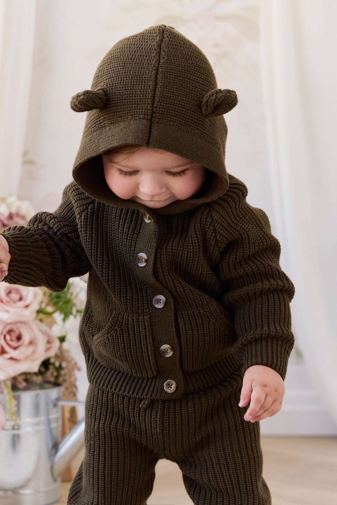 Bear Cardigan - Forest Childrens Cardigan from Jamie Kay USA
