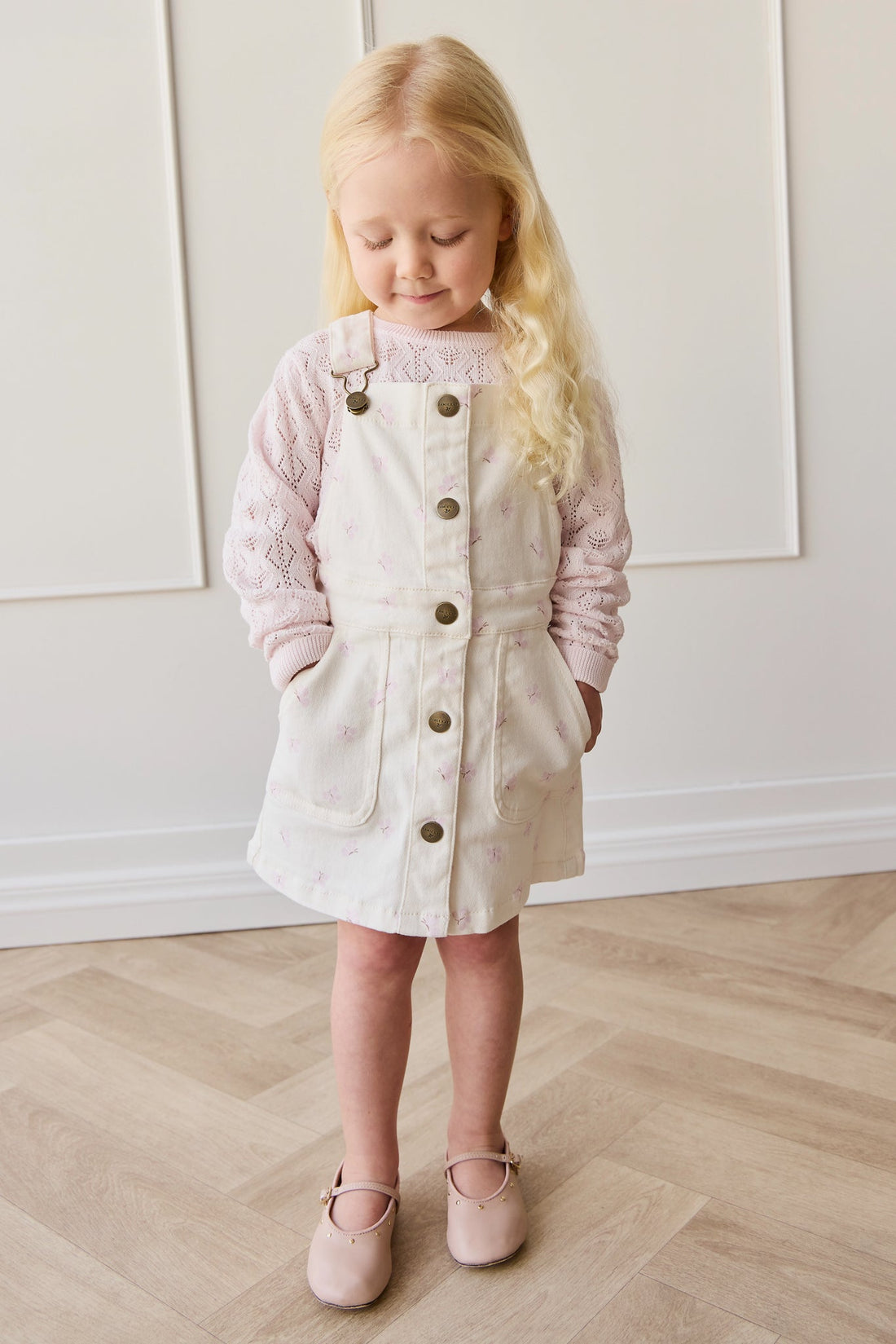 Vintage Overall Dress - Parchment Jamie's Atrium 5YR Vintage Overall Dress - Parchment Jamie's Atrium 5YR
