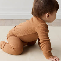 Organic Cotton Modal Long Sleeve Bodysuit - Baker Childrens Bodysuit from Jamie Kay USA