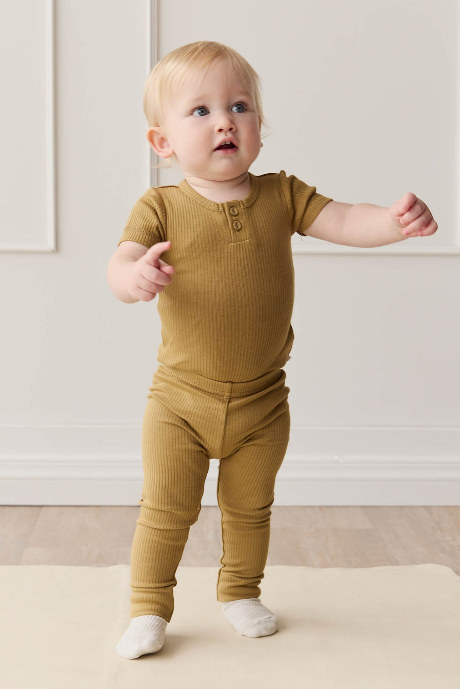 Organic Cotton Modal Everyday Legging - Buffalo Childrens Legging from Jamie Kay USA