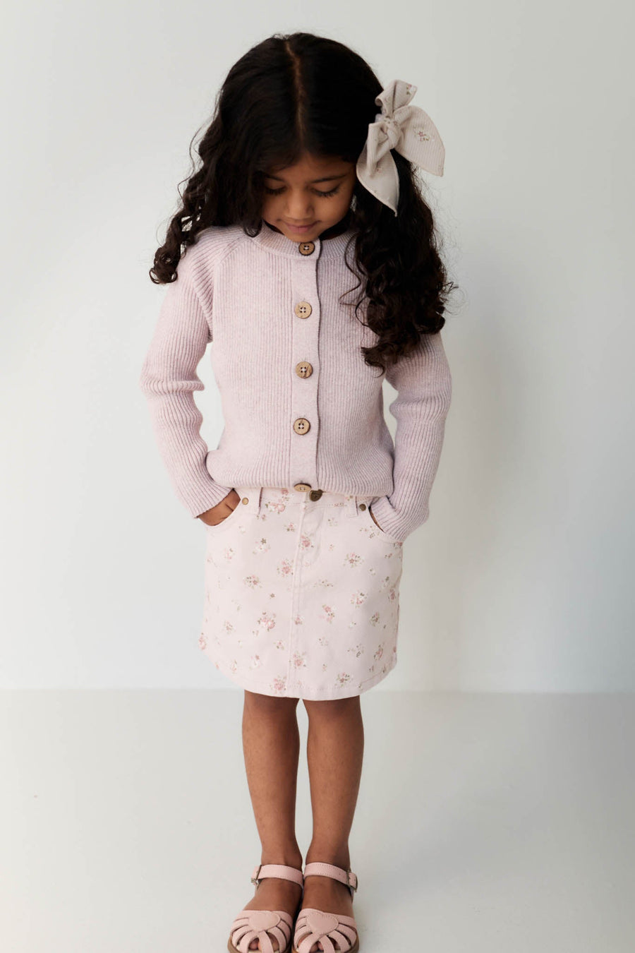 Adrienne Skirt - Petite Fleur Violet Childrens Skirt from Jamie Kay USA