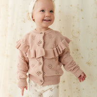 Tilly Cardigan - Dusky Rose Childrens Cardigan from Jamie Kay USA