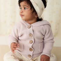 Organic Cotton Headband - Goldie Bouquet Egret Childrens Headband from Jamie Kay USA