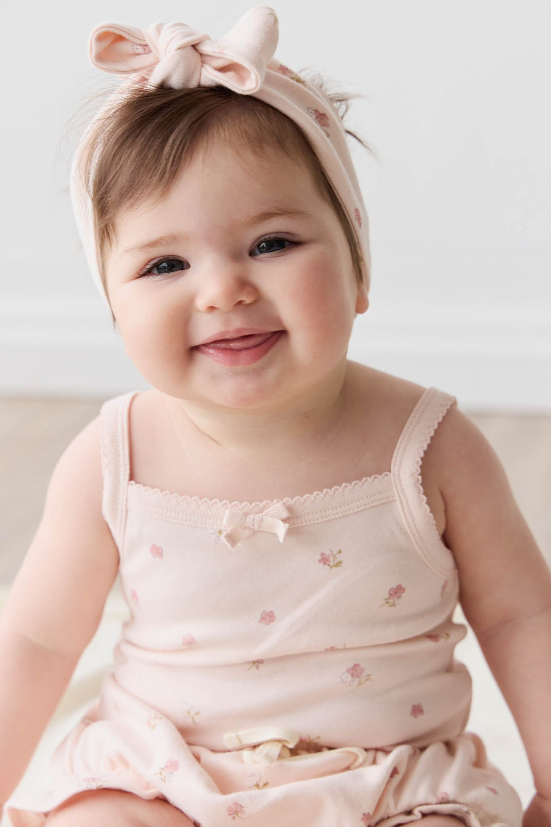 Organic Cotton Bridget Singlet Bodysuit - Meredith Morganite Childrens Bodysuit from Jamie Kay USA