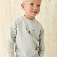 Organic Cotton Palmer Pullover - Droplet Childrens Sweatshirt from Jamie Kay USA