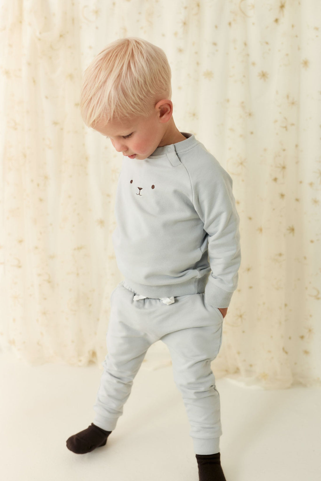 Organic Cotton Palmer Pullover - Droplet Childrens Sweatshirt from Jamie Kay USA