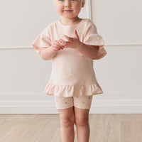 Organic Cotton Everyday Bike Short - Meredith Morganite Childrens Short from Jamie Kay USA