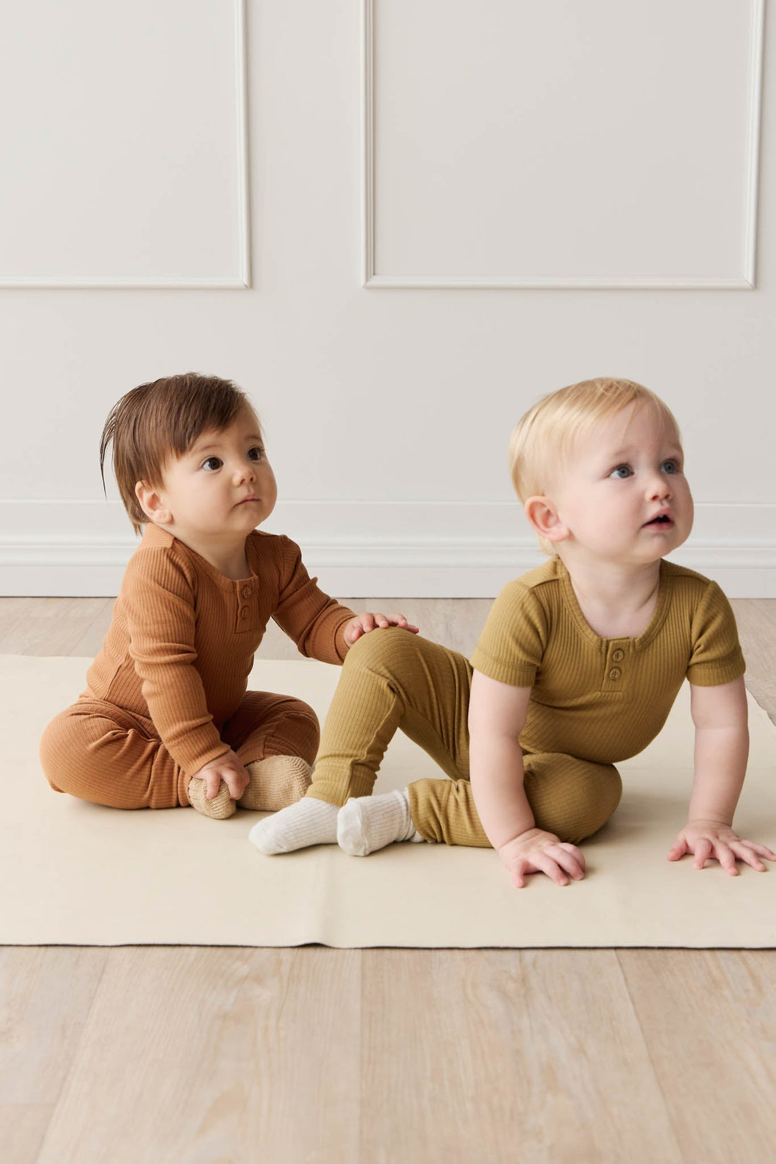 Organic Cotton Modal Long Sleeve Bodysuit - Baker Childrens Bodysuit from Jamie Kay USA