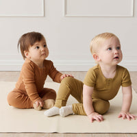 Organic Cotton Modal Long Sleeve Bodysuit - Baker Childrens Bodysuit from Jamie Kay USA