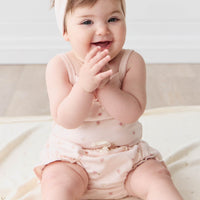 Organic Cotton Bridget Singlet Bodysuit - Meredith Morganite Childrens Bodysuit from Jamie Kay USA